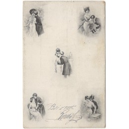 Cartolina d`epoca - Baci